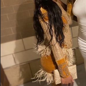 Gold dress worn once for my 18th birthday would like to get rid of asap